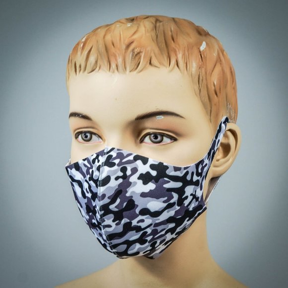 3 PACK KIDS FACE MASKS CAMOUFLAGE CAMO DESIGN - Picture 7 of 10
